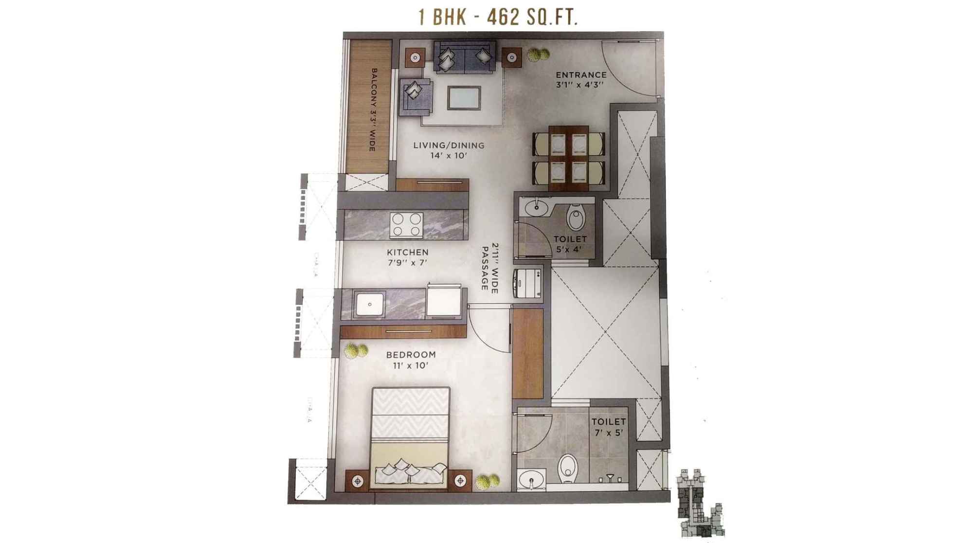 Ashar-Axis-Floor-Plan-1-BHK-462-Sqf