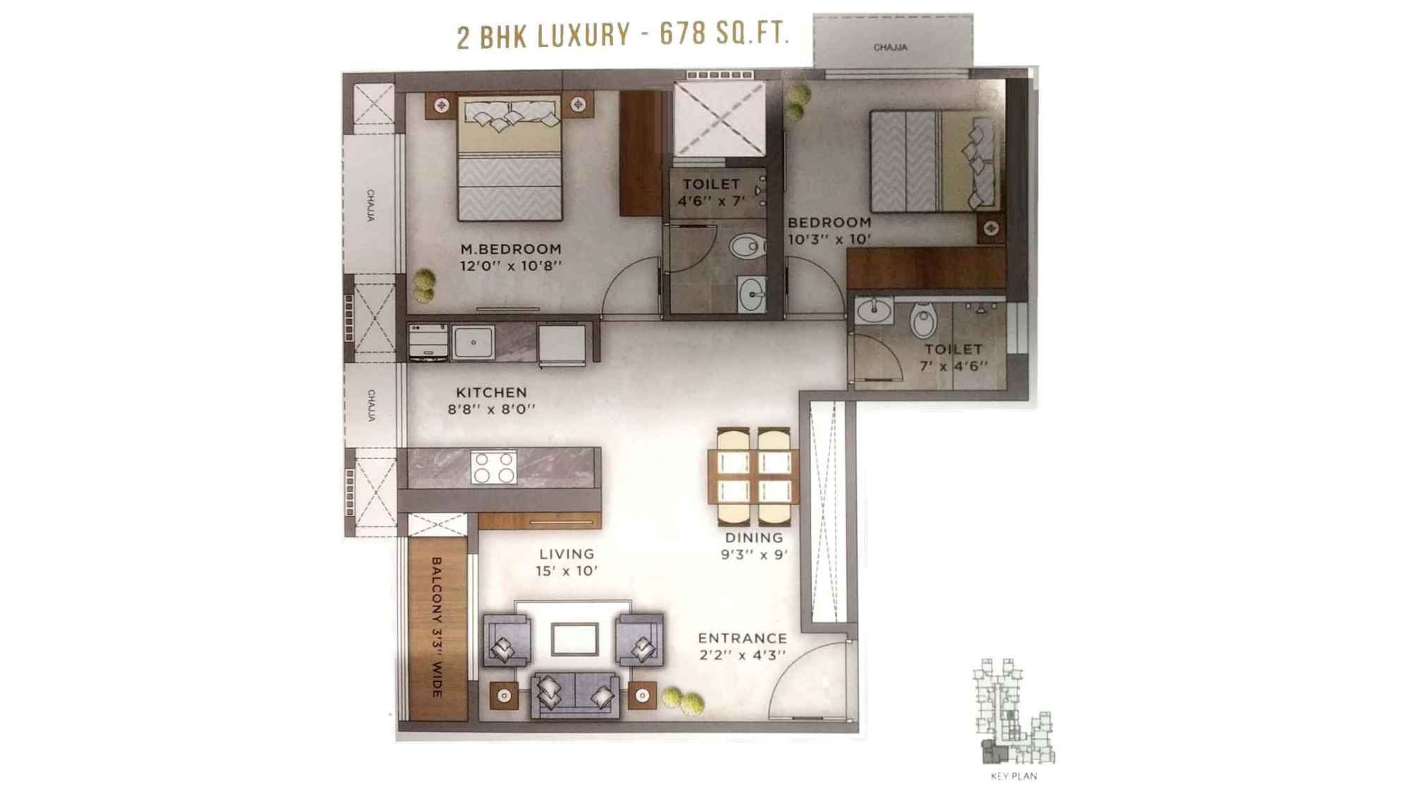 Ashar-Axis-Floor-Plan-2-BHK-Luxury-678-Sqft