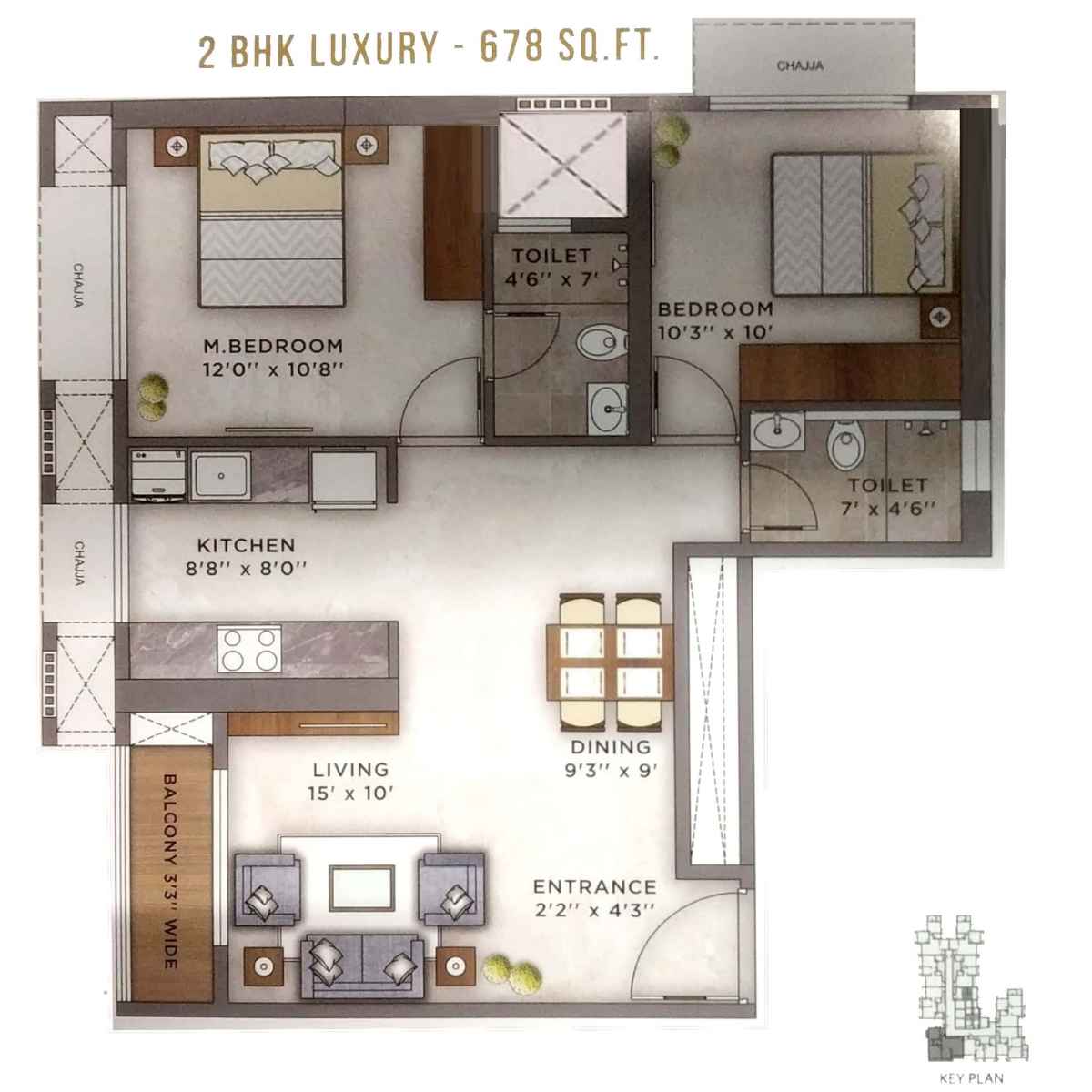 Ashar-Axis-Floor-Plan-2-BHK-Luxury-678-Sqft